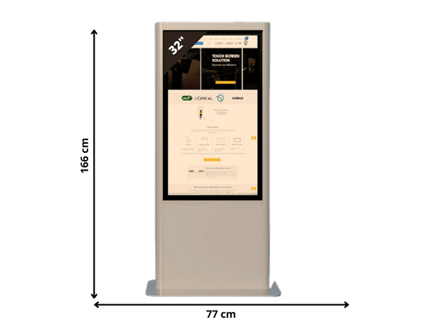 Borne 32" interactive tactile d’intérieur