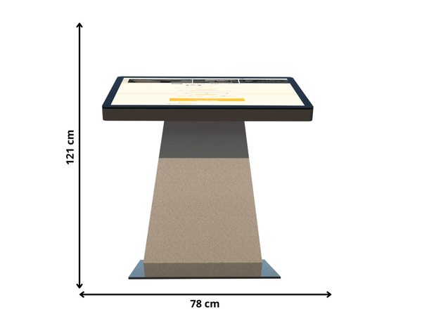 Borne pupitre 32" tactile intérieur