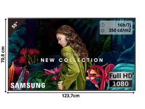 Samsung QB55C - Affichage dynamique